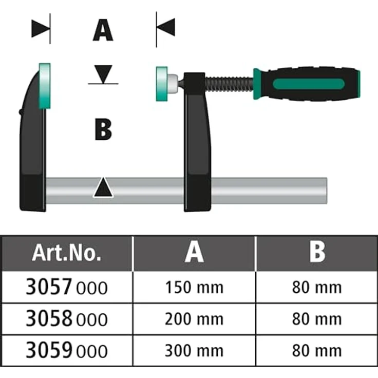 Wolfcraft 3058000 1 SC 80-200 Schraubzwinge – Bild 2