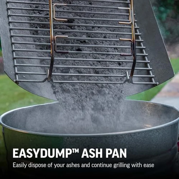 Kamado Joe Char-Griller 30 Zoll Holzkohlegrill BBQ, robuste Gusseisenroste, EasyDump-Ascheauffangschale, doppelte Luftklappensteuerung – Bild 8