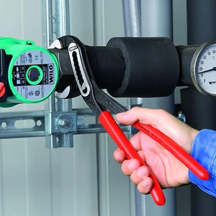 KNIPEX 88 01 250 Alligator Wasserpumpenzange schwarz atramentiert mit rutschhemmendem Kunststoff überzogen 250 mm – Bild 4