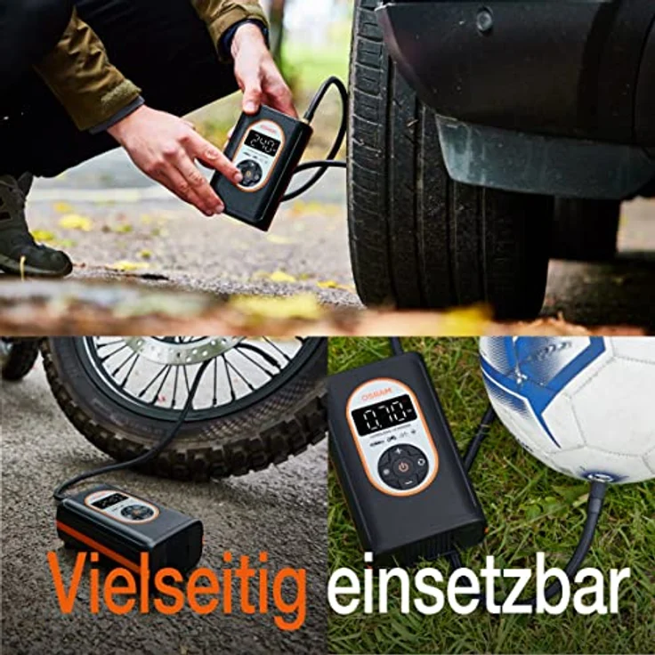 OSRAM TYREinflate 4000, Kabelloser Reifenfüller mit Li-Ion-Akku, LED-Beleuchtung – Bild 6