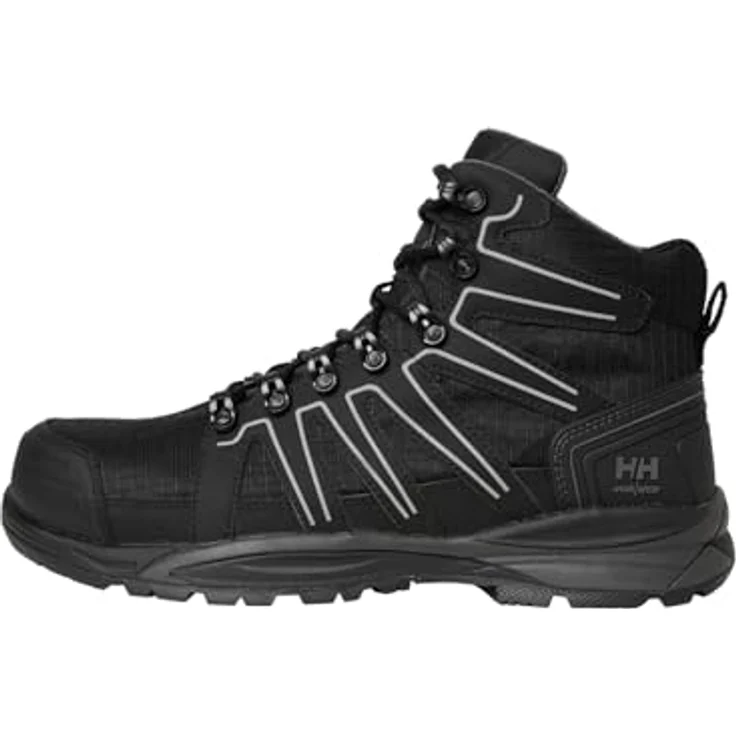 Helly Hansen Manchester Mid S3S, Arbeitsschuhe mit metallfreier Kompositkappe, rutschfester Laufsohle, schwarz, Größe 38 – Bild 2