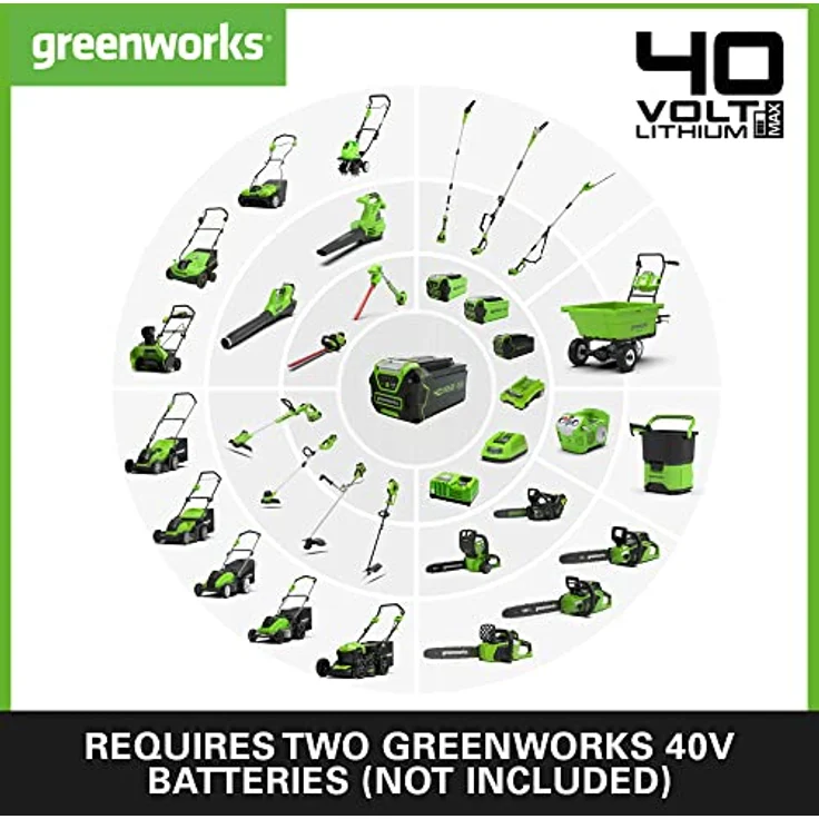 Greenworks GD40AB, Laubsauger + Laubbläser, 40V Akku-Axialgebläse ohne Akku und Ladegerät, leichtes Design – Bild 5