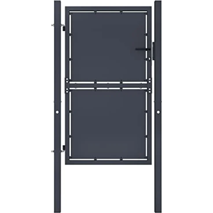 vidaXL Gartentor Stahl 100×175 cm anthrazit – Bild 2