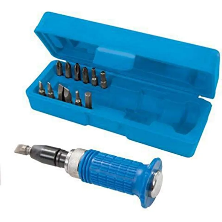 Silverline 375291 Weichgriff-Schlagschrauber mit Bits, 14-tlg. Satz 14-tlg.