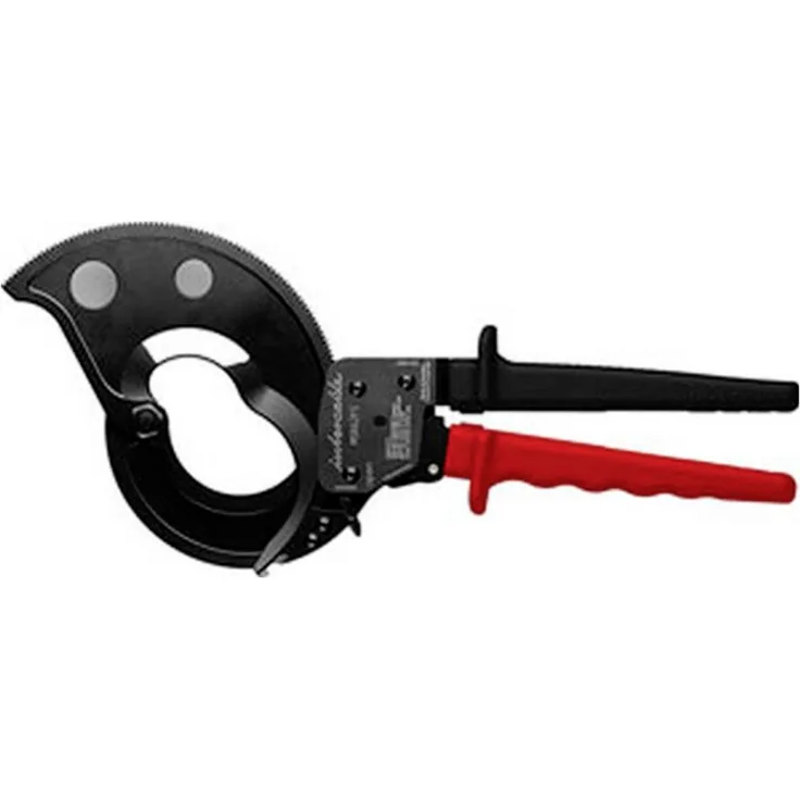 Intercable MSR62FS 185548 Kabelschere, einhandbedienbar für Alu- und Kupferkabel bis 62mm Durchmesser, rot und schwarz