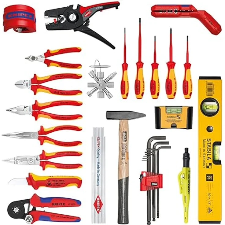KNIPEX 00 21 33 E Werkzeugkoffer "Robust26 Move" Elektro 23-teilig – Bild 2