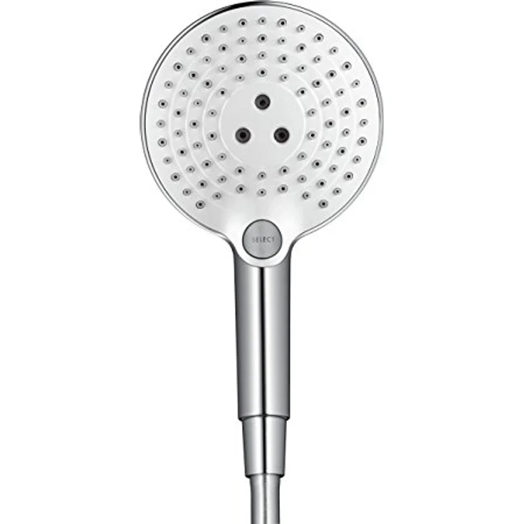 hansgrohe Raindance Select S 120 Duschkopf, 3 Strahlarten, Weiß/Chrom – Bild 2