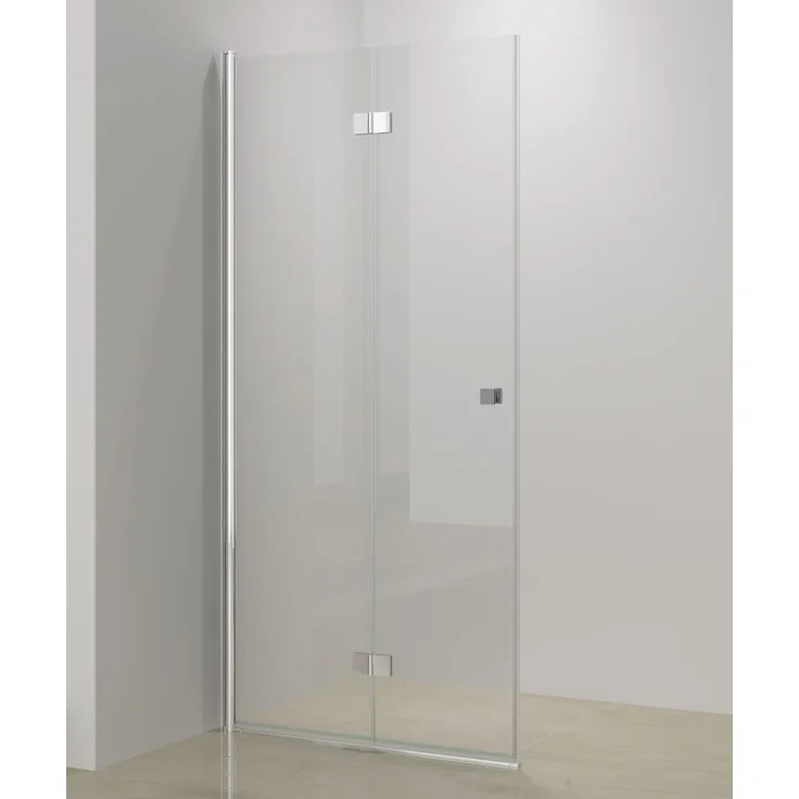 STANO HARLEEM FLEX Nischen Falttür, Glas 6 mm, rechte Seite, 76,5 - 78 cm, platzsparend und elegant