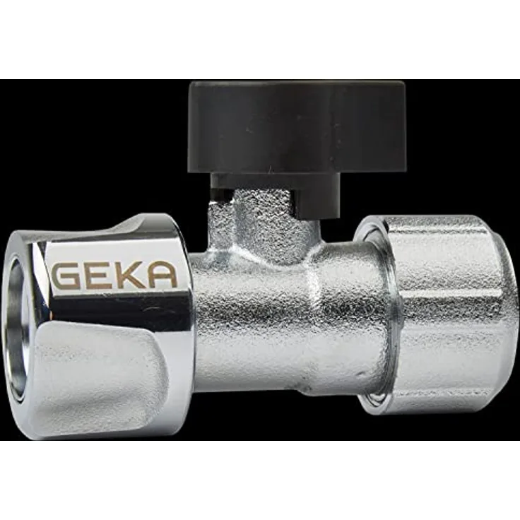 GEKA plus Schlauchstück (mit Kugelhahn, kombinierbar mit Allen gängigen Stecksystemen und Schlauchtypen, für Haus, Garten, Werkstatt etc.) 46.0851.9