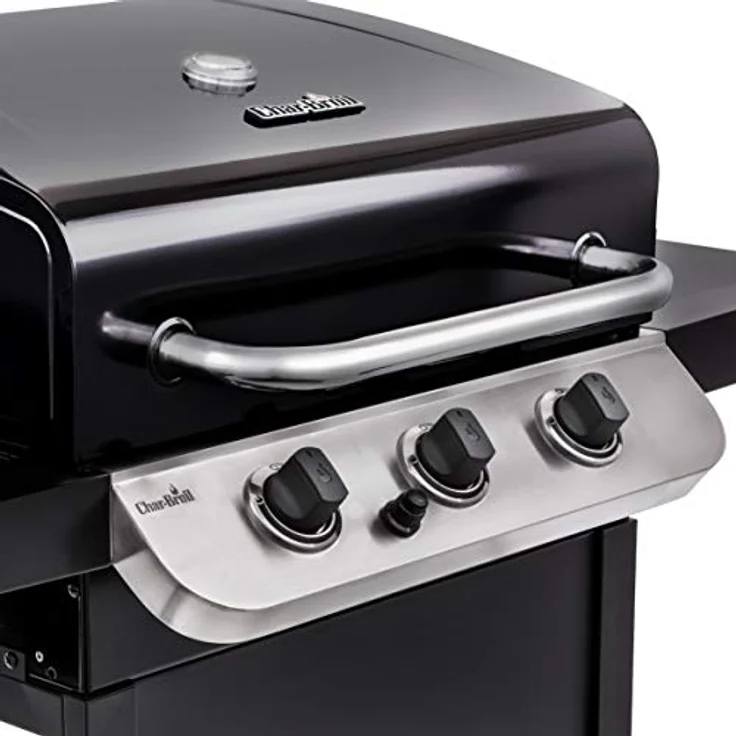 Char-Broil 310 B Convective Gasgrill, 3 Brenner, schwarz, mit Deckelthermometer, mit Warmhalterost – Bild 6