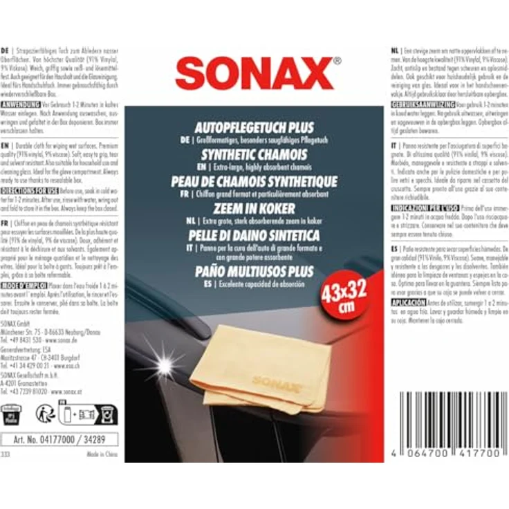 SONAX 04177000 AutopflegeTuch PLUS 56 g – Bild 2