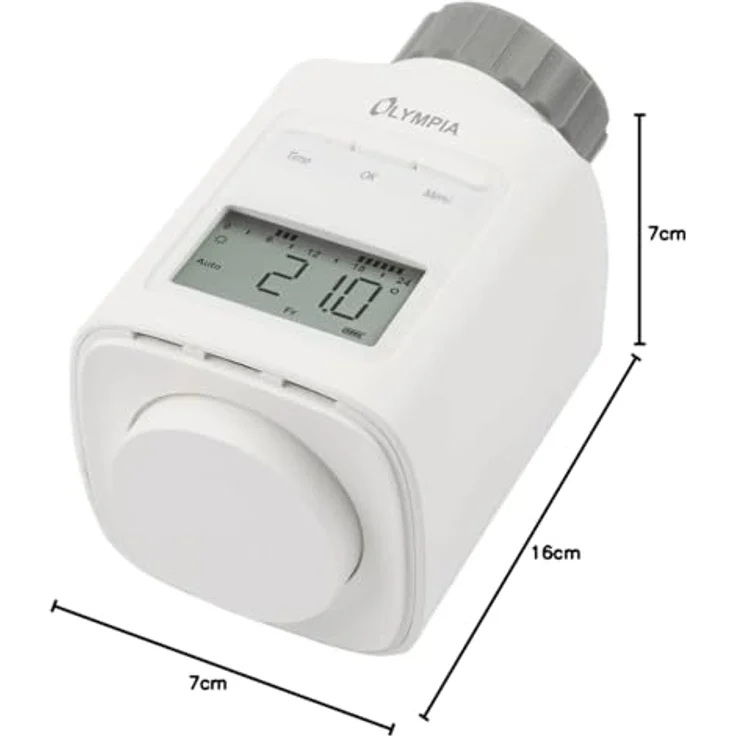 Olympia HT430-23A Energiespar-Heizungsregler mit 9 einstellbaren Heiz- und Sparzeiten, Weiß – Bild 5