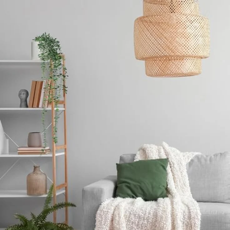 Kunstpflanze Kunstpflanze EUCALYPTUS CLIMB Kunststoff Eukalyptus, hjh OFFICE, Höhe 90.0 cm, Künstliche Hängepflanze Eukalyptus im weißen Topf, Deko Pflanze – Bild 3