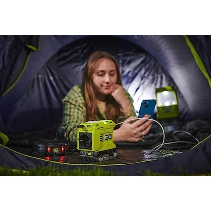 RYOBI 18 V ONE+ Akku-Wechselrichter RY18BI150B-0 (2. Gen., Solarmodulkompatibel, 150 Watt, ohne Akku und Ladegerät) – Bild 5