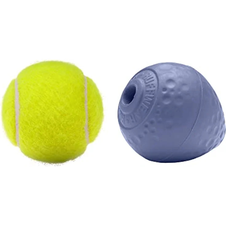 RUFFWEAR Hundespielzeug, interaktives Wurf-/Fang-/Apportierspiel aus Naturkautschuk, hüpfender eiförmiger Ball für drinnen und draußen, Langeweilebrecher, kausicher, Heliotrope Purple – Bild 3