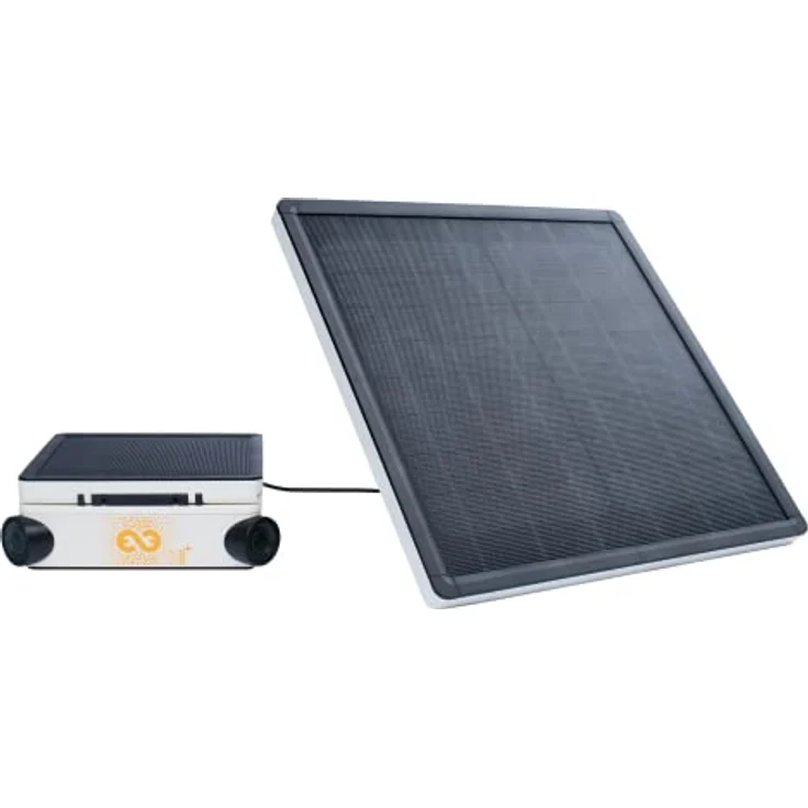 Enlaps Tikee 3 Pro+, Externes Solarpanel mit 15W Spitzenleistung, wetterfest IP66, 2m Kabellänge, Monokristalline Zellen, 2.20 kg – Bild 4