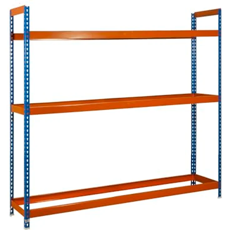 Simon Rack SimonRack Reifenregal, 3 Ebenen, hohe Tragkraft 120 kg, 2000 x 1800 x 450 mm, Regal für 36 Reifen, Blau/Orange - Simonauto – Bild 1
