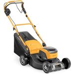 Stiga Akku-Rasenmäher Collector S 48 AE, 46 cm Schnittbreite, 5 Ah Akku, gelb