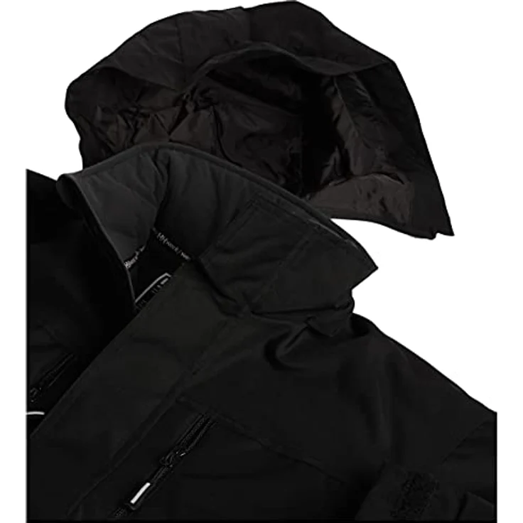Helly Hansen UTBC518 P, Arbeitsjacke mit YKK® Reißverschluss, abnehmbarer Kapuze und reflektierenden Designdetails, schwarz – Bild 8