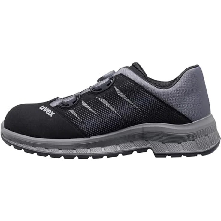 Uvex 2 Trend S3 BOA Fit System Sicherheitsschuh, rutschfeste Sohle und atmungsaktives Material, schwarz – Bild 6