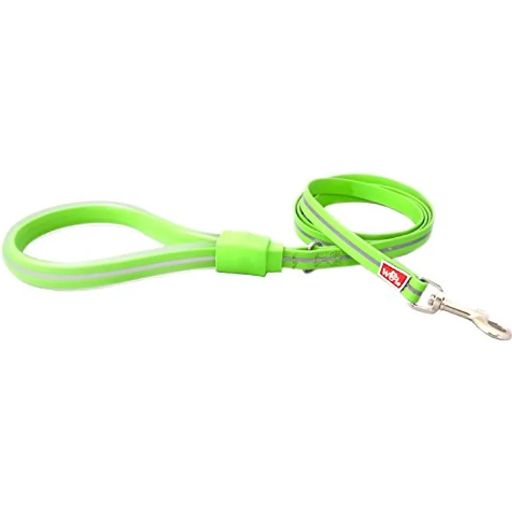 Wigzi 6GLSS58-GR Reflective Waterproof Gel Handle Leash, Einheitsgröße, neon grün