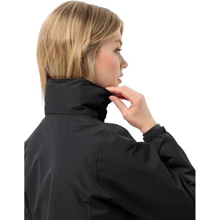 Jack Wolfskin Stormy Point 2L Jkt W, robuste wasserdichte Damenjacke mit verstaubarer Kapuze, Schwarz, XL – Bild 7