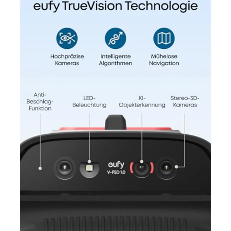 eufy C15 Mähroboter, kabellos mit Garage, bis 500m², TrueVision, intelligente Navigation, tierfreundlich, präzises Randmähen – Bild 3