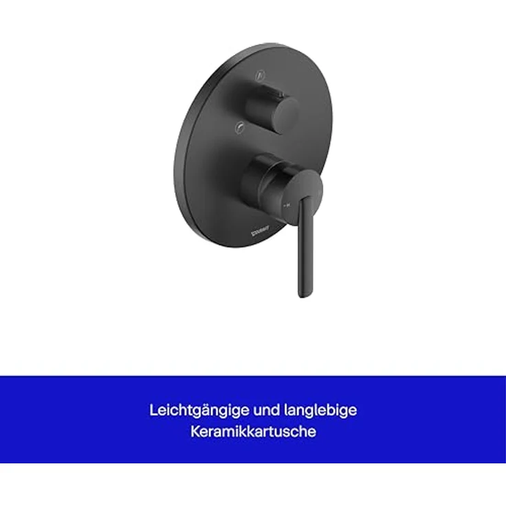 Duravit Balcoon Badewannenarmatur, Einhebel-Mischbatterie für Unterputzmontage, 170x200 mm, keramisches Mischsystem, BA5210012046 – Bild 2