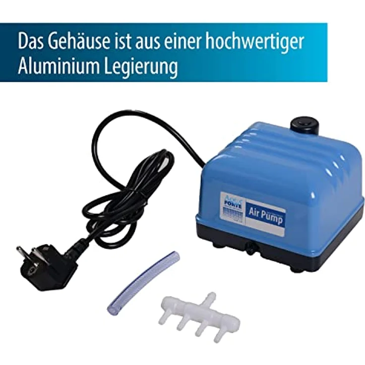 Aqua Forte Hi-Flow Luftpumpe V30FFP, 17 l/min (bei 1,2 m), 24,5x20x20,5 cm, blau – Bild 5