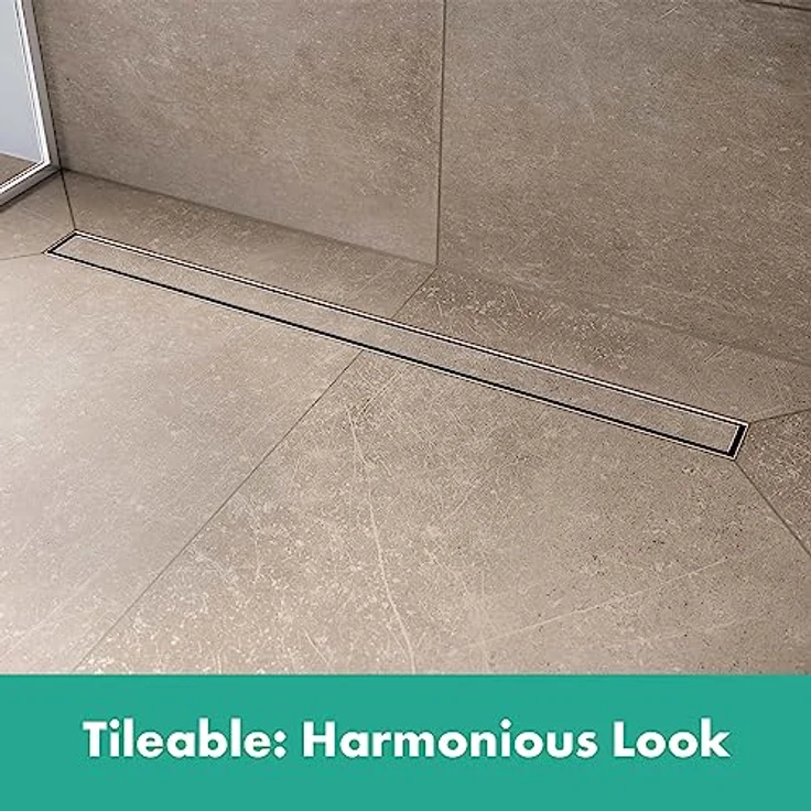 hansgrohe 56175000 RainDrain Compact Duschrinne 600 befliesbar für Standardinstallation Komplettset – Bild 5