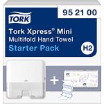 Tork Xpress Starter, Papierhandtuchspender mit Einzelblattausgabe, Elevation-Design, inklusive 1 Bündel extra weiche Multifold Handtücher