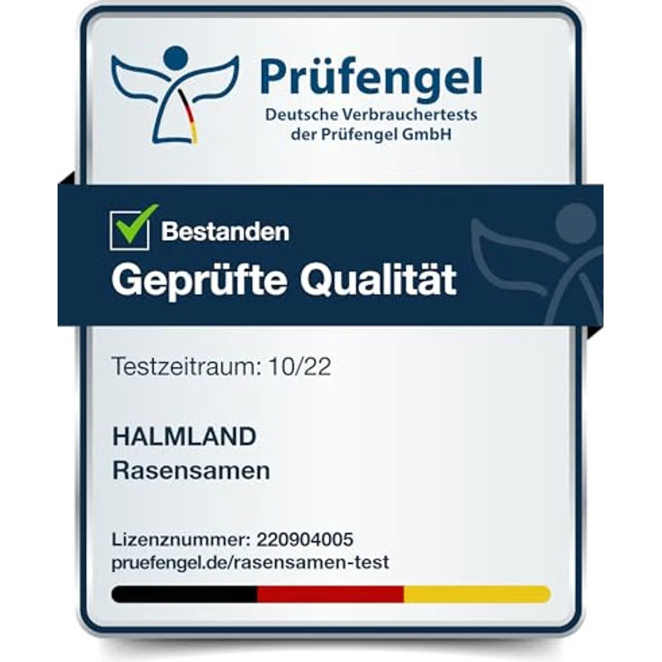 halmland Premium Rasensamen schnellkeimend 5kg, trockenresistent für 200m², ideal für Sport- und Spielrasen, SEHR GUT getestet – Bild 3
