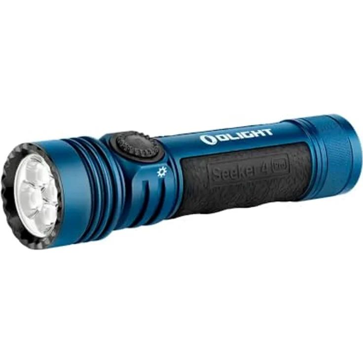OLIGHT Seeker 4 Pro LED-Taschenlampe, 4600 Lumen, 260 m Reichweite, wasserdicht, blau CW – Bild 1