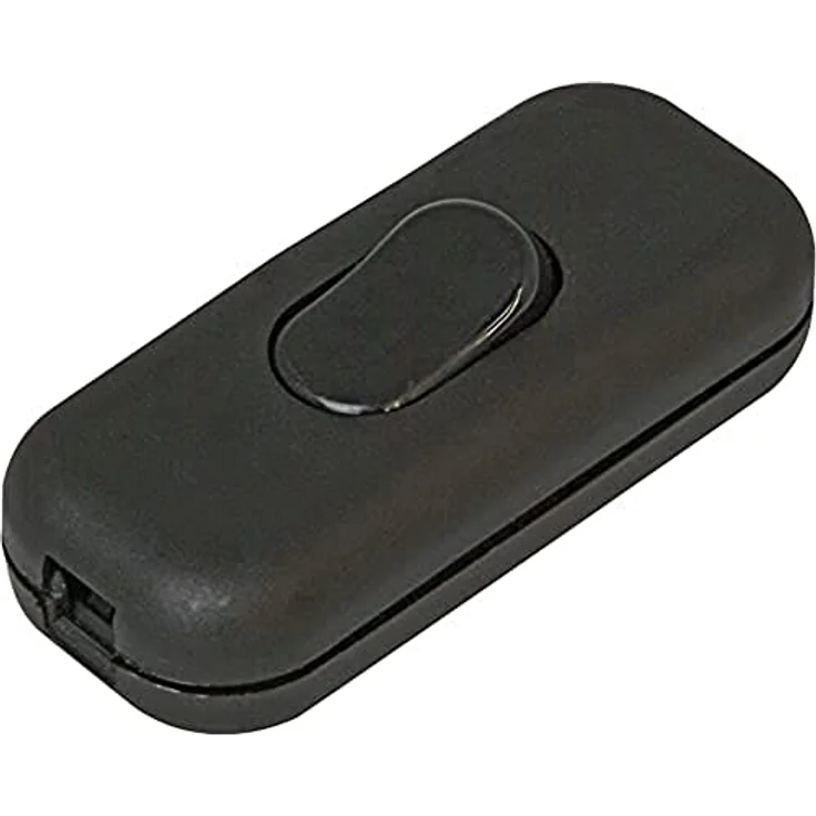 Kopp Abdeckrahmen 191305087, Schnurschalter in schwarz, Nennstrom 6 A, thermoplastisches Material – Bild 2