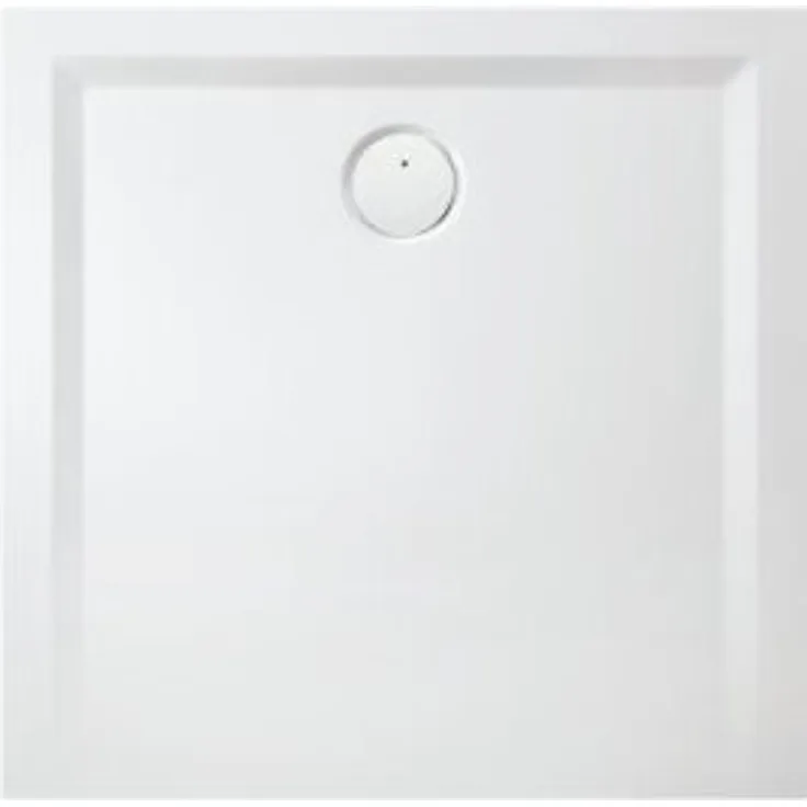 Hoesch 4160xA.715 DW Muna S 800x800x30 Badewanne, Solique Material, Schiefergrau
