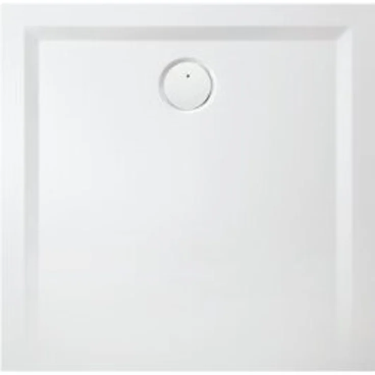 Hoesch 4221xA.715 DW Muna S 700x700x30 Badewanne ohne Ablauf, Solique Material, Schiefergrau