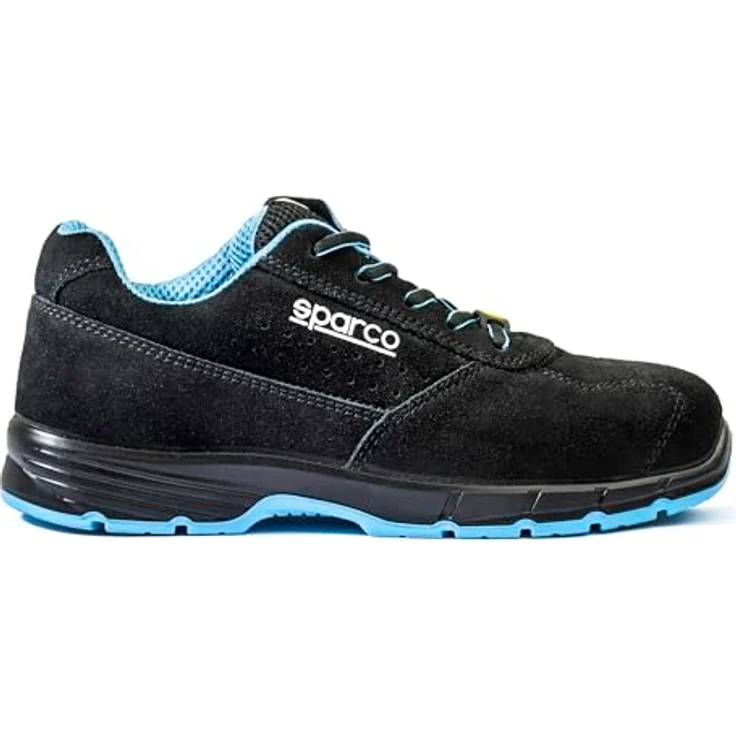 Sparco Horizon Moreno ESD S1PS SR FO, Sicherheitsschuhe aus Veloursleder mit durchtrittsicherer Textilfaser, Schwarz Größe 46 – Bild 2