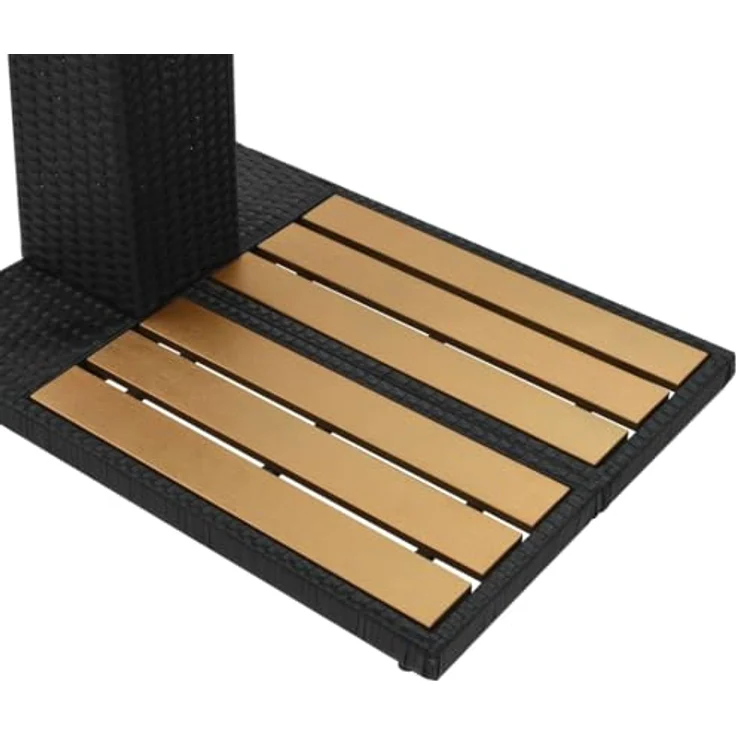 VidaXL Gartendusche Poly Rattan WPC – Bild 5