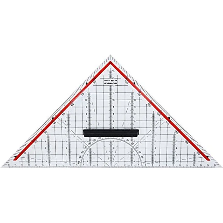 Rumold TZ- und Geometriedreieck/1158 32,5cm transparent Kunststoff