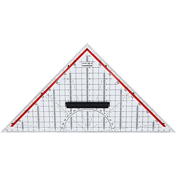 Rumold TZ- und Geometriedreieck/1158 32,5cm transparent Kunststoff