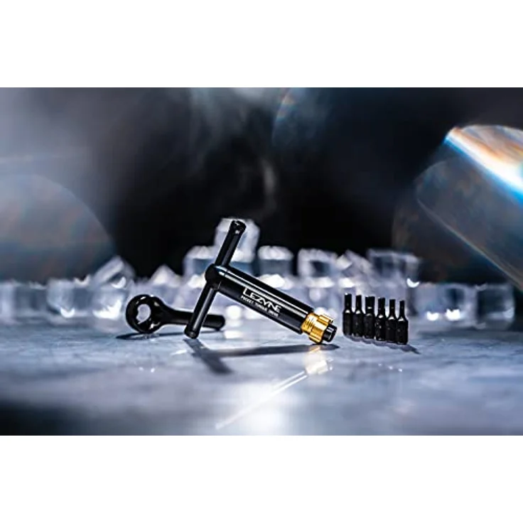 Lezyne Pocket Torque Drive, Drehmomentschlüssel 2-6 Nm mit 6 Stahlbits und EVA-Koffer – Bild 6