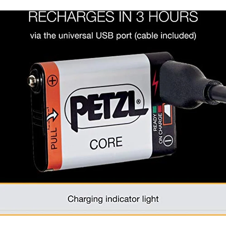 Petzl Taschenlampen-Zubehör Akku Core für Stirnlampen Lithium-Ionen-Akku 1250 mAh, weiß – Bild 4