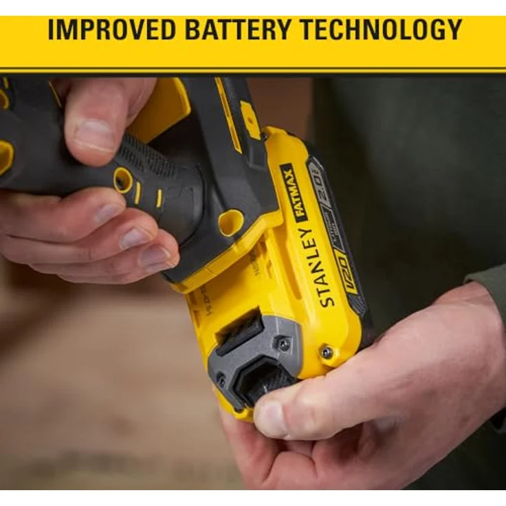 Stanley FatMax SFMCE210B-XJ 18 V V20 schnurloser Bandschleifer, 13 mm Powerfile, nur Werkzeug, optimal für schnellen Materialabtrag in engen Räumen – Bild 3