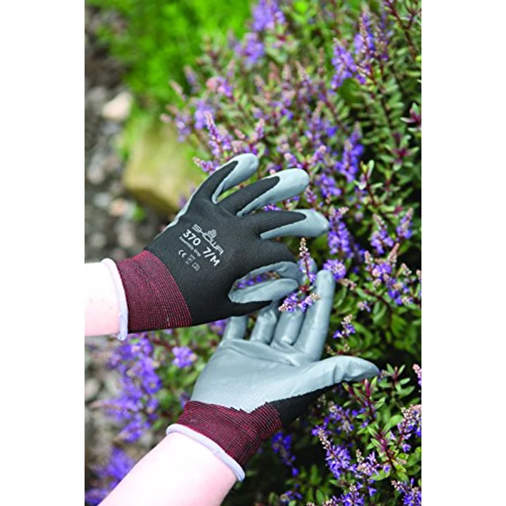 Spear und Jackson Kew Gardens Collection 370m1kew Mehrzweck-Gartenhandschuhe, schwarz, 24x 9x 1,5cm – Bild 3