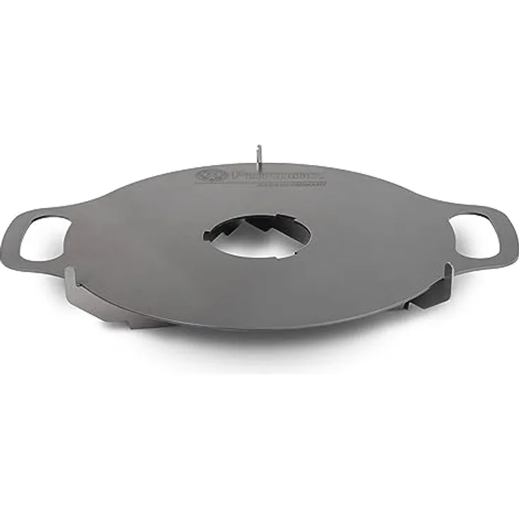 Petromax Atago Grillplatte, Plancha-Platte aus geöltem Stahl mit Antihafteffekt und steckbarem Trägergestell