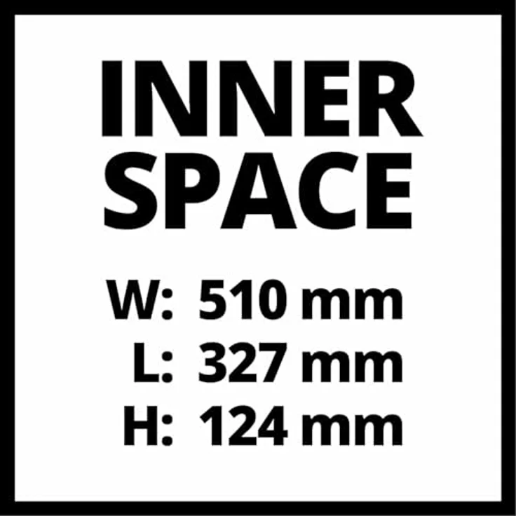 Einhell Koffer E-Box M55-40 für universelle Aufbewahrung von Werkzeug und Zubehör (weiches Schaumstoff-Innenfutter für verkratzungsfreien Transport, spritzwassergeschütztes Design, max 30 kg Zuladung) – Bild 4