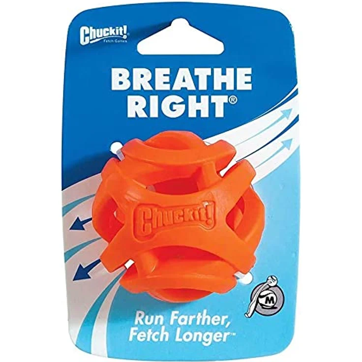 Chuckit Breathe Right Fetch Ball Medium - Hundewurfball - Doppelpack - 1 Stück – Bild 1