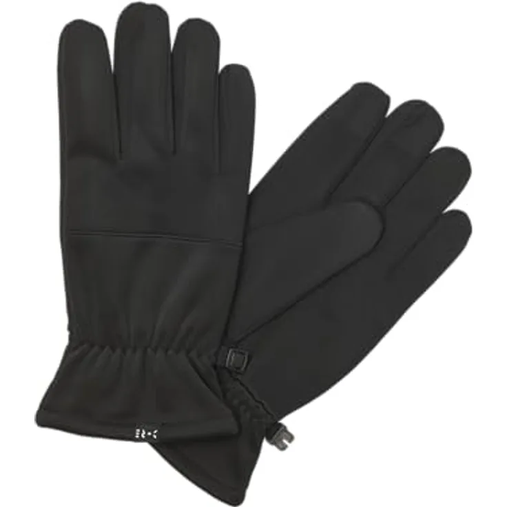 Jack & Jones JACTECH GLOVES NOOS, Winter-Arbeitshandschuhe aus 90% Polyamid, elastisch, Pflegeleicht, Schwarz