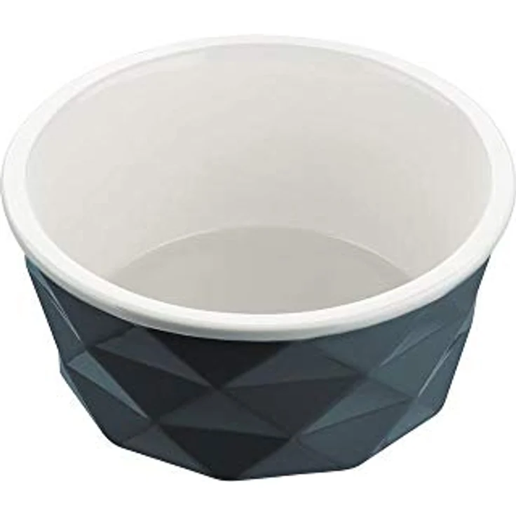 HUNTER EIBY Keramik-Napf, Futter- und Trinknapf, rutschhemmend, 550 ml, blau – Bild 1
