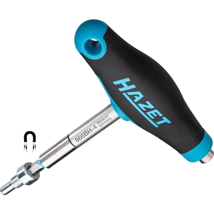 HAZET Bithalter 866BH-4, Doppel Bit Halter mit T-Griff 63 mm und Magneten für sicheren Halt – Bild 4